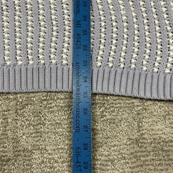 Haven Well Within Sweater Womens Large Open Knit Chunky Turtleneck Lavender New - Picture 9 of 9
